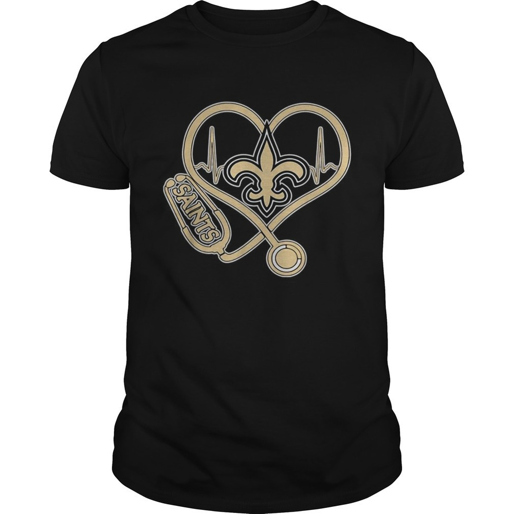 New Orleans Saints Nurse Headphone Shirt
